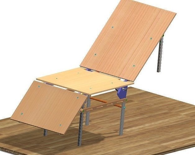 multi function meubles design chair lit table mécanisme v1 conception fonctionmobilier chaise plan mobilier dessin cadplan ameublement bricolage manger diy loisir modèle plans 3D print model - Mito3D