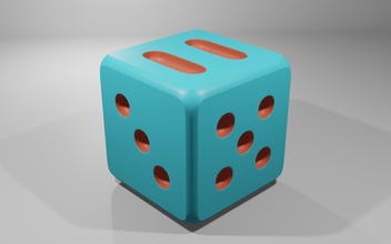 multi cor dados modelo jogos 3d cores liquidificador cubo brinquedos 3d print model - Mito3D