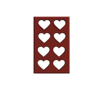 multi heart cookie cutter cookiescutter house kitchen dining 3d print model - Mito3D