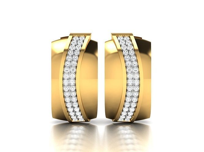 multi elegante orecchini gioielleria lusso squillare gemma oro argento nozze diamante orecchino braccialetto collane pendente design cad gioiello 3D print model - Mito3D