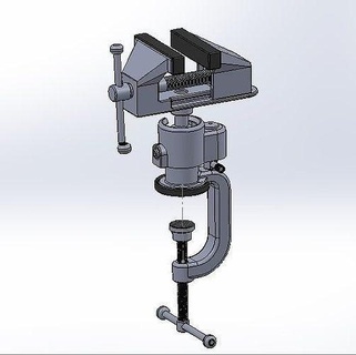 Multiangle Schraubstock Klemme Werkzeug Maschine industriell Ausrüstung Haushalt Hobby DIY Hand Werkzeuge 3d print model - Mito3D