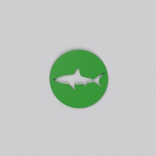 işlevli araç 88 bardak altlığı içecekler işaret düz etiket desen logo 3d yazdır tasarım köpekbalığı hayvanat bahçesi balık sanat deko sembol görüntü öz illüstrasyon işaretler logolar 3d print model - Mito3D