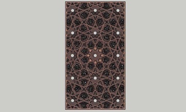 multilayer islamic art wood 3dprint laser cut machine pattern decoration interior architect layer board wooden style wallpaper sketchup autocad design digital file house decor 3d print model - Mito3D