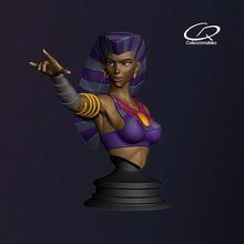 mummies alive - chontra bust egyptian pyramid pharaoh sphinx animatedseries 90s geek readytoprint 3dprintable villains heroes sculpture figure collectibles games toys 3d print model - Mito3D