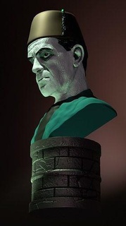 mumya Boris Karloff 3d Yazdır model heykel canavar büst parça korku karakter Sanat heykeller 3d print model - Mito3D