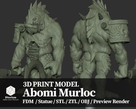 múrloc abominación 3dprinter zbrush criatura monstruo ender5 fdm 3d gratis arte esculturas 3d print model - Mito3D