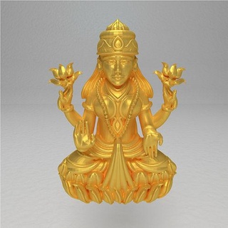 murti gioielleria stampabile oro signore 3dprint arte pendente collana scultura carattere Dio idolo bhagwan statua zbrushmodel zbrush 3d print model - Mito3D