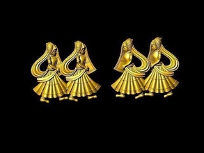 murti golden dragon statue idol dulhan barati gold art religion crown symbol silver sculpture hinduism lady ladies women jewelry 3d print model - Mito3D