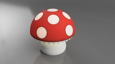 mushroomlamp lamp design light lighting interior toy gadgets electronic mushroom furniture house games toys 3d print model - Mito3D