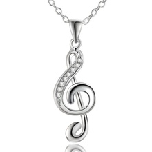 music key jewelry notes gold whitegold 14k 18k silver pendants 3d print model - Mito3D