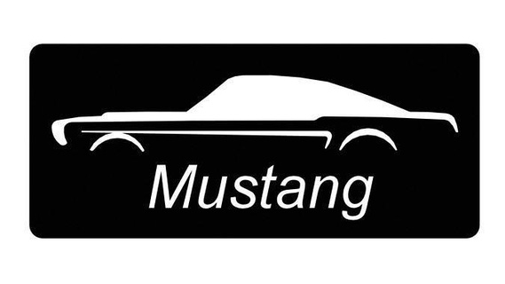mustango decoración cnc láser coche vehiculo casa 3d print model - Mito3D