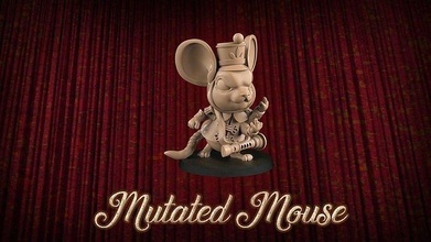 muted mouse player fantasy football toy game miniature 3d 3dsculpture amouseorchestra gametoys miniatures bloodbowl gamers play games toys board 3d print model - Mito3D