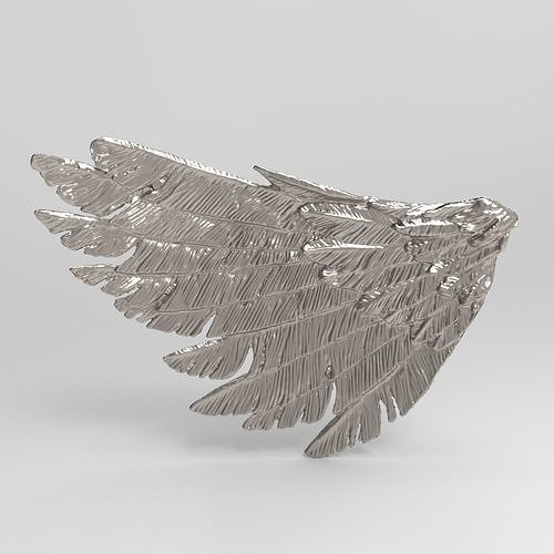 mutilado asas 3d impressão asa pena vôo anjo pássaro natureza arte esculturas jogos brinquedos 3D print model - Mito3D
