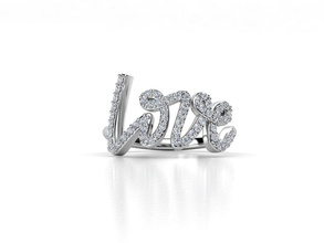 my012 jewelry jewellery wedding gem engagement diamond ring white sterling gold platinum printable silver tiffany jewel rings zennio 3d print model - Mito3D