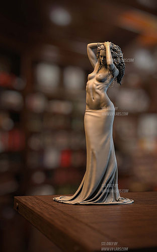 mysterium art sculpture female figure woman sculptures 3D print model - Mito3D