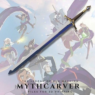 mythcarver legend vox machina critical role bard dnd dungeons dragons voxmachina scanlan party roleplay mattmercer amazon prime prop sword cosplay legendary vestige artifact hobby diy 3d print model - Mito3D