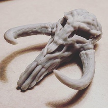 mythosaure crâne mandalorien bébé yoda babyyoda loisir diy 3d print model - Mito3D