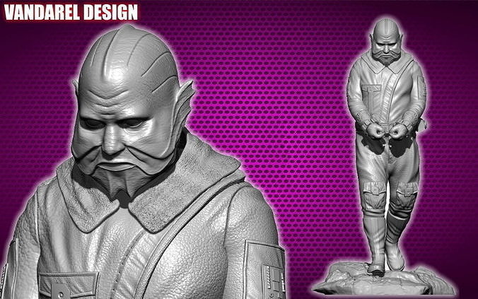 mitrol mandaloriano temporada 1 estrella guerras bandido Arte esculturas 3D print model - Mito3D