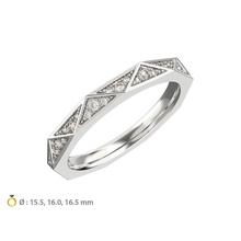 n120 geometrisch Stil Diamant Ring Unterschrift geometrisch Stil Diamant Ring Unterschrift Hochzeit Band Hochzeit Band Ehe Ehe Ring Schmuck Ringe Diamant Ring Sammlung 3d print model - Mito3D