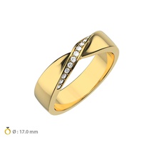 n171 mobius anillo t03 gemas boda banda diamante d forma joyería joya imprimible cumpleaños enamorado romance anillos 3d print model - Mito3D