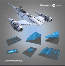 mandalorien saison 3 navire n1 chaud barre guerres étoiles starfighter naboo livredebobafett espace vaisseau spatial jeux jouets 3d print model - Mito3D
