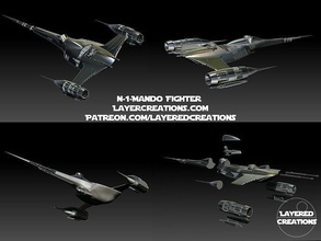 n1mando112parts star starwars scifi space spaceship toy diorama ship games toys 3d print model - Mito3D