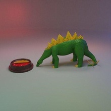 nachosauro Nacho dino dinosauro ciotola contenitore cibo Casa cucina cenare 3d print model - Mito3D