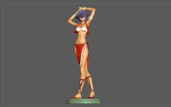 nadia statue animation anime personnage femme fille illustration joli charme art sculptures femelle 3d print model - Mito3D