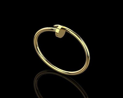tırnak bilezik 15 boyut n109 bilezikler çiviler altın takı elmas marka mücevher yazdırılabilir vidalamak hazır baskı Yazdır Brendi yüzük 3d print model - Mito3D