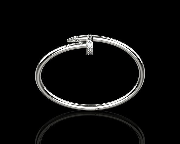 nail bracelet 15 size n83 braclet braclets nails nailbraclet gold jewelry bracelets diamond brand jewellery jewel printable screw print ready 3D print model - Mito3D