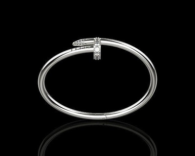 clou bracelet 15 Taille n83 bracelets ongles or bijoux diamant marque bijou imprimable vis impression prêt 3d print model - Mito3D
