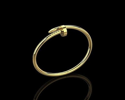 tırnak bilezik 17 boyut n111 bilezikler çiviler altın takı elmas marka mücevher yazdırılabilir vidalamak hazır baskı Yazdır Brendi yüzük 3d print model - Mito3D