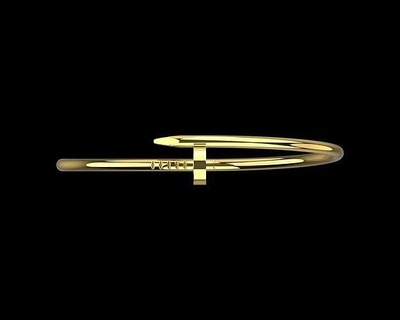 tırnak bilezik 21 boyut n115 bilezikler çiviler altın takı elmas marka mücevher yazdırılabilir vidalamak hazır baskı Yazdır Brendi yüzük 3d print model - Mito3D