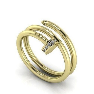 nail ring model 3892 earrings kolco sergi dlya pechati 3dmodel printable sterling fashion silver engagem platinum jewellery engagement mobius jewelry rings missfox 3d print model - Mito3D