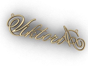 name viktoria jewelry 3d model various models pendants 3d print model - Mito3D