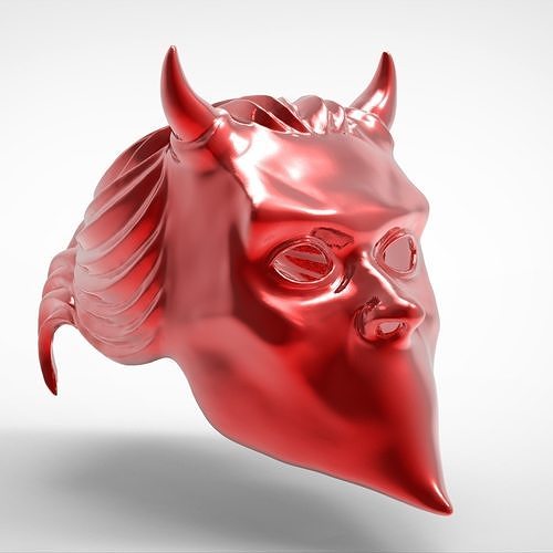 nameless ghoul mask rock cosplay metal death helmet accessory mascara banda band print3d music games toys heavy nemeless tobias forge ghost bc art sculptures 3D print model - Mito3D