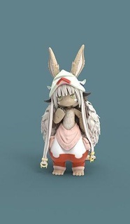 nanachi fabriqué abîme mignonne velu 3dprint anime fille manga dessin animé figurine 3dmodel animal art fantaisie personnage kawaii sculptures 3d print model - Mito3D