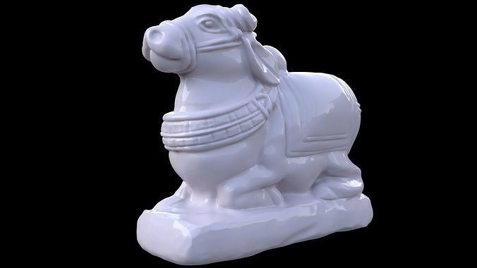 nandi antico scultura statua tradizionale arte vecchio sculture 3D print model - Mito3D