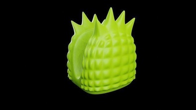 napkin holder pineapple party props kitchen dinner house decoration dining 3d print model - Mito3D