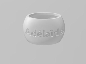 napkin ring adelaide kitchen dining room house 3d print model - Mito3D
