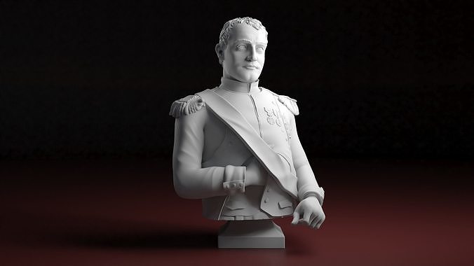 napoleão bonaparte fracasso arte escultura estátua retrato estatueta frança exército soldado prêmio enquadramento deco esculturas 3D print model - Mito3D
