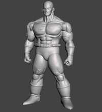 napa 3d modelo homem musculoso corpo dragão bola esfera dbz dbsuper saiyan jogos brinquedos 3d print model - Mito3D