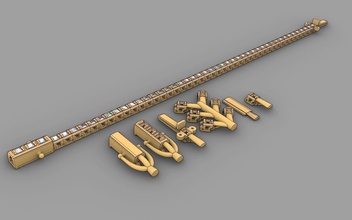 dar tenis bilezik 2mm meydan kesmek taşlar basit fincan zincir prenses flandre işıltılı elmas mücevher klasik değerli bağlantı lüks moda zarif takı bilezikler 3d print model - Mito3D