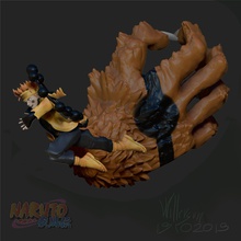naruto wege anime manga ninja zahl statue skulptur shonem spiele spielzeuge 3d print model - Mito3D