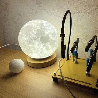 nasa cgi lua kit 2019 luminária 200 mm planeta espaço decoração casa 3d print model - Mito3D