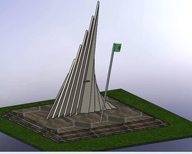 national martyr memorial martyrs rememberable architecture art 3d print model - Mito3D