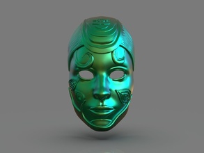 natural mask 3d print cosplay cosplayer fashion accessory disguise uniform face carnival masquerade costume halloween female nature 3dprint 3dprintable sculpture sculpt beauty tribal 3d print model - Mito3D