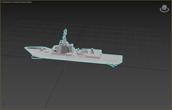 naval ship cassard class frigate france french navy game warship war military boat radar sea defence watercraft navalship games toys 3d print model - Mito3D