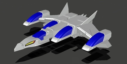 nave halcones galácticos silverhawks plata halcón hijo acero astronave juegos juguetes 3d print model - Mito3D