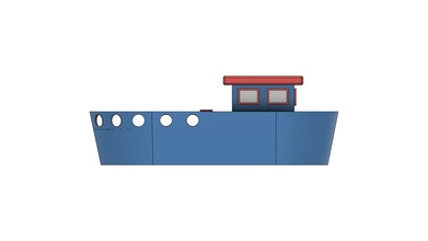 navigabile nave veicolo mare barca moto d'acqua Marina Militare oceano scifi pirata stella guerra acqua passatempo Fai 3d print model - Mito3D